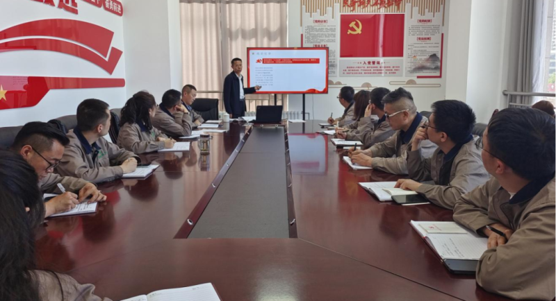 恪守“六大紀(jì)律” 筑牢思想根基——集團(tuán)黨委委員、紀(jì)委書(shū)記赴朝物開(kāi)投公司黨支部講授專(zhuān)題黨課